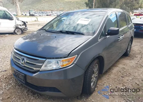 2012 Honda Odyssey Ex-L из США, поврежденный, VIN 5FNRL5H60CB090115